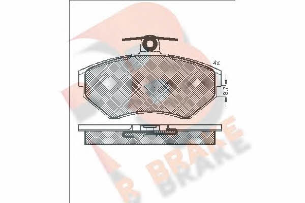 R Brake RB1156 Brake Pad Set, disc brake RB1156: Buy near me in Poland at 2407.PL - Good price!