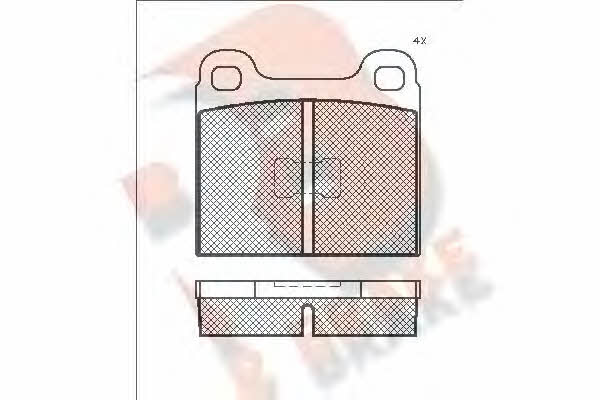 R Brake RB0221 Klocki hamulcowe, zestaw RB0221: Dobra cena w Polsce na 2407.PL - Kup Teraz!