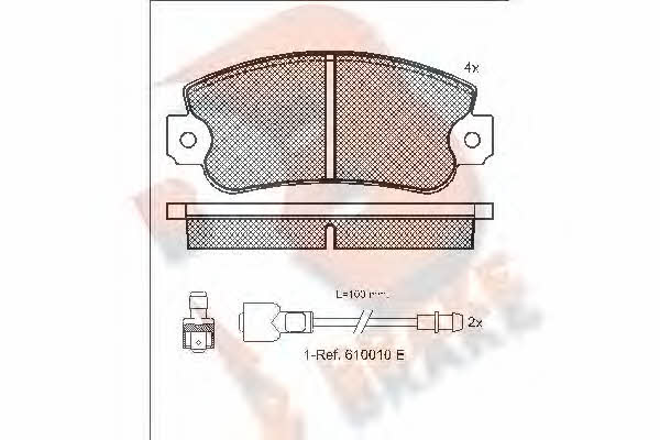 R Brake RB0251 Тормозные колодки дисковые, комплект RB0251: Отличная цена - Купить в Польше на 2407.PL!