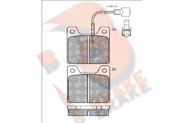 R Brake RB0244 Scheibenbremsbeläge, Set RB0244: Kaufen Sie zu einem guten Preis in Polen bei 2407.PL!