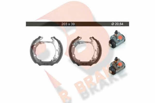 R Brake 79RBKT0077 Brake shoe set 79RBKT0077: Buy near me in Poland at 2407.PL - Good price!