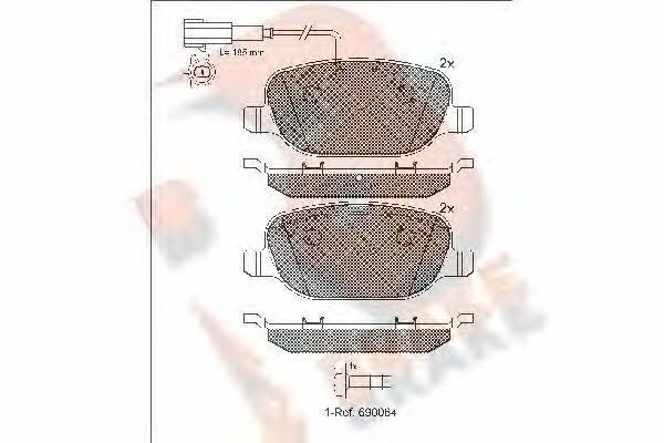 R Brake RB1996 Klocki hamulcowe, zestaw RB1996: Atrakcyjna cena w Polsce na 2407.PL - Zamów teraz!