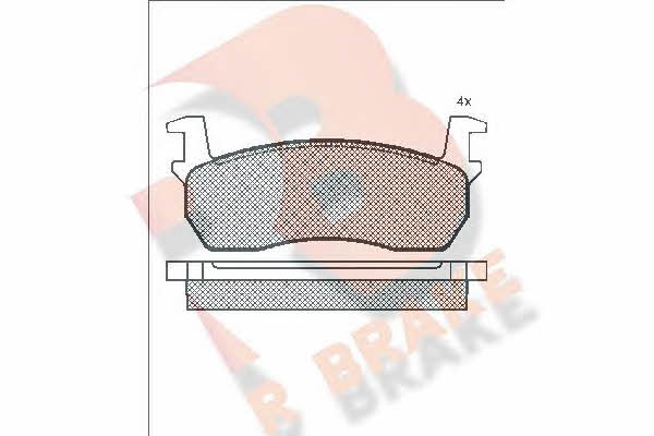 R Brake RB0424 Scheibenbremsbeläge, Set RB0424: Kaufen Sie zu einem guten Preis in Polen bei 2407.PL!