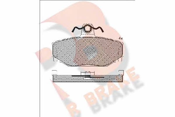 R Brake RB1155 Brake Pad Set, disc brake RB1155: Buy near me in Poland at 2407.PL - Good price!