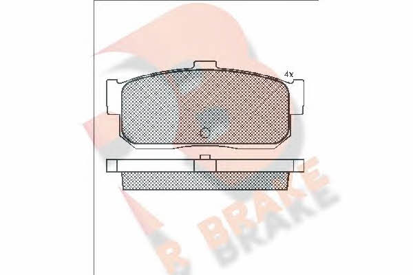 R Brake RB0876 Brake Pad Set, disc brake RB0876: Buy near me in Poland at 2407.PL - Good price!