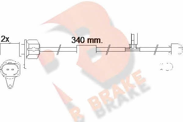 R Brake 610566RB Датчик износа тормозных колодок 610566RB: Отличная цена - Купить в Польше на 2407.PL!