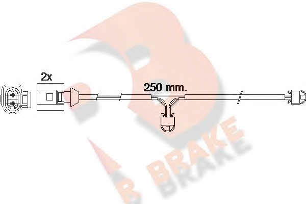 R Brake 610477RB Warning contact, brake pad wear 610477RB: Buy near me in Poland at 2407.PL - Good price!