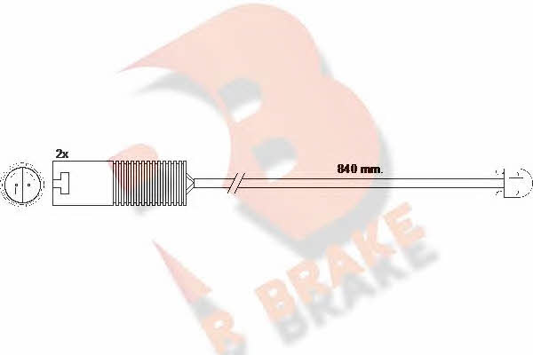 R Brake 610426RB Warning contact, brake pad wear 610426RB: Buy near me in Poland at 2407.PL - Good price!