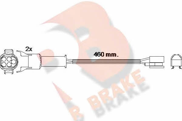 R Brake 610456RB Warning contact, brake pad wear 610456RB: Buy near me in Poland at 2407.PL - Good price!