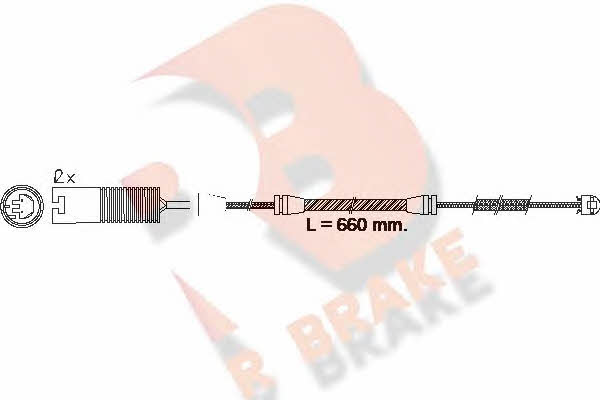 R Brake 610497RB Warning contact, brake pad wear 610497RB: Buy near me in Poland at 2407.PL - Good price!