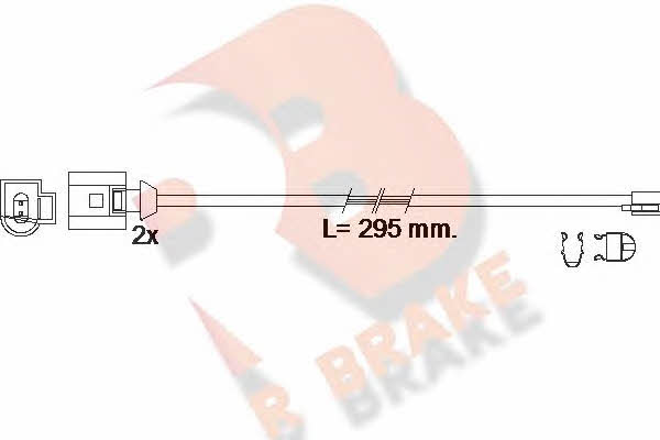 R Brake 610610RB Датчик износа тормозных колодок 610610RB: Отличная цена - Купить в Польше на 2407.PL!