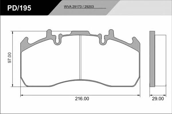 Fras-le PD/195_HD PRO Brake Pad Set, disc brake PD195HDPRO: Buy near me in Poland at 2407.PL - Good price!