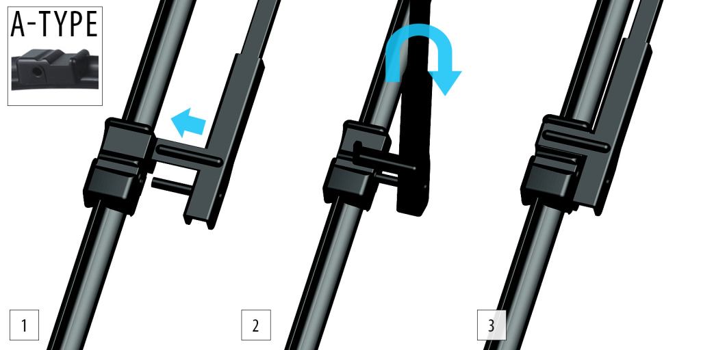 Oximo WAP350350 Frameless wiper set 650/650 WAP350350: Buy near me in Poland at 2407.PL - Good price!