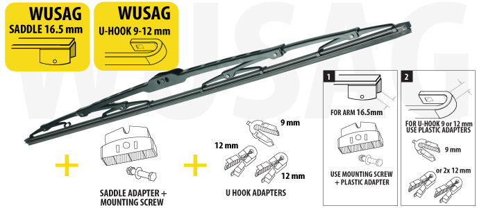 Oximo WUSAG600 Wiper blade 600 mm (24") WUSAG600: Buy near me in Poland at 2407.PL - Good price!