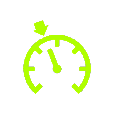 dashboard symbols: cruise control is activated.