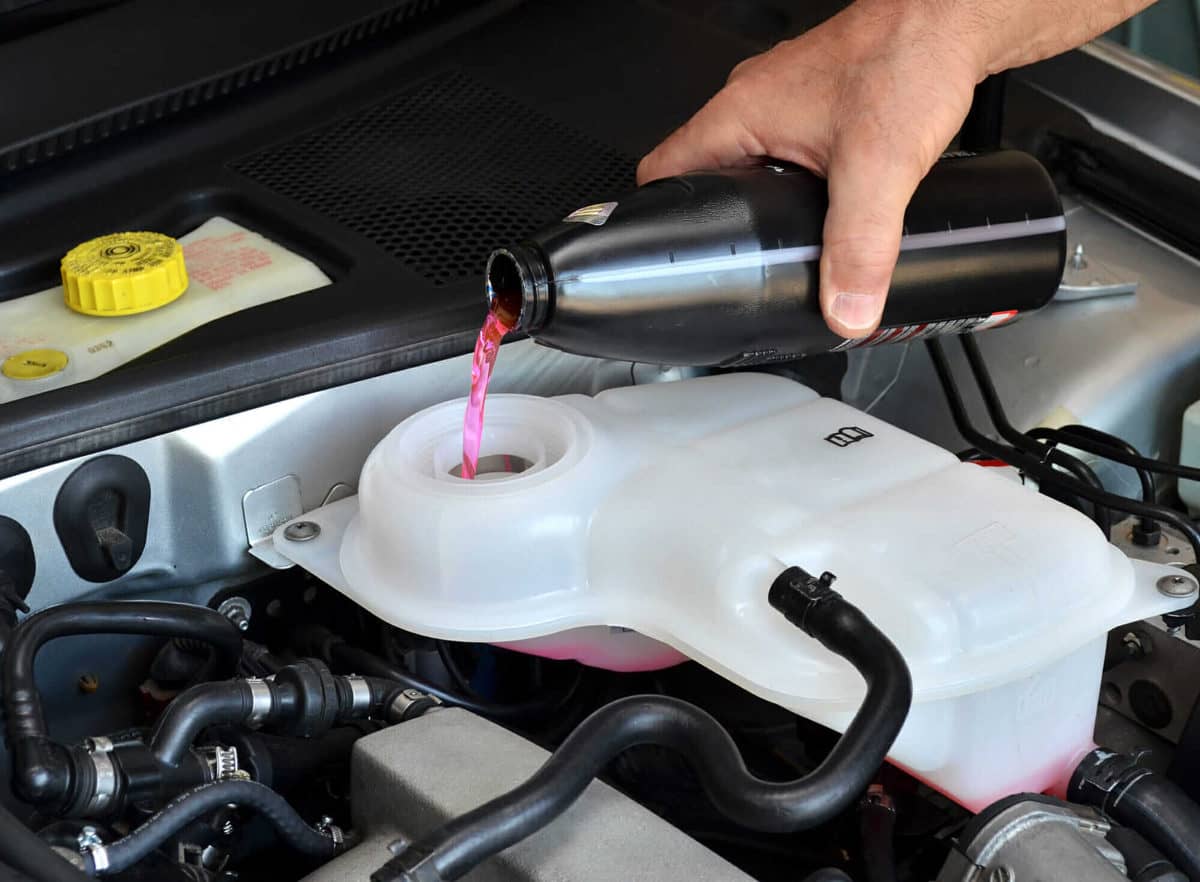 topping up antifreeze