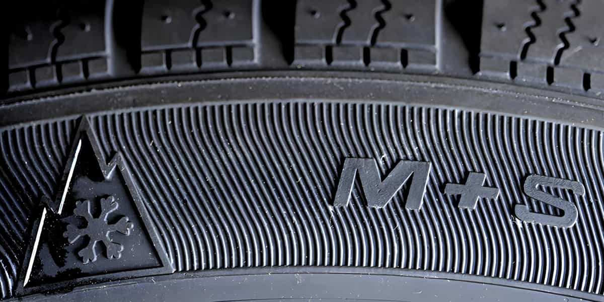 Tyre speed rating: M+S designation